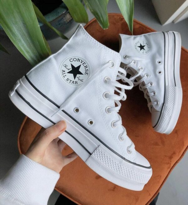 کفش کانورس پلتفرم سفید Converse Platform White