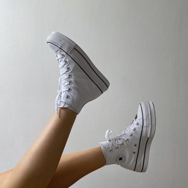 کفش کانورس پلتفرم سفید Converse Platform White