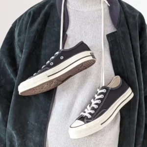 کانورس ۱۹۷۰ مشکی بدون ساق