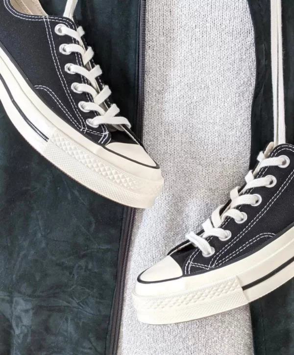 converse 1970 black low کانورس ۱۹۷۰ مشکی بدون ساق