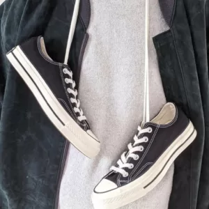 converse 1970 black low کانورس ۱۹۷۰ مشکی بدون ساق