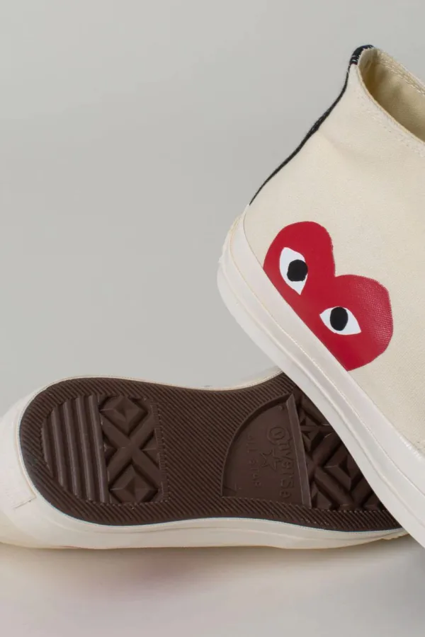 کانورس پلی کرم Converse Play CDG Black Cream