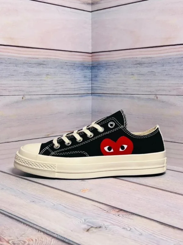 کانورس پلی مشکی ساق کوتاه Converse Play CDG Black Black low