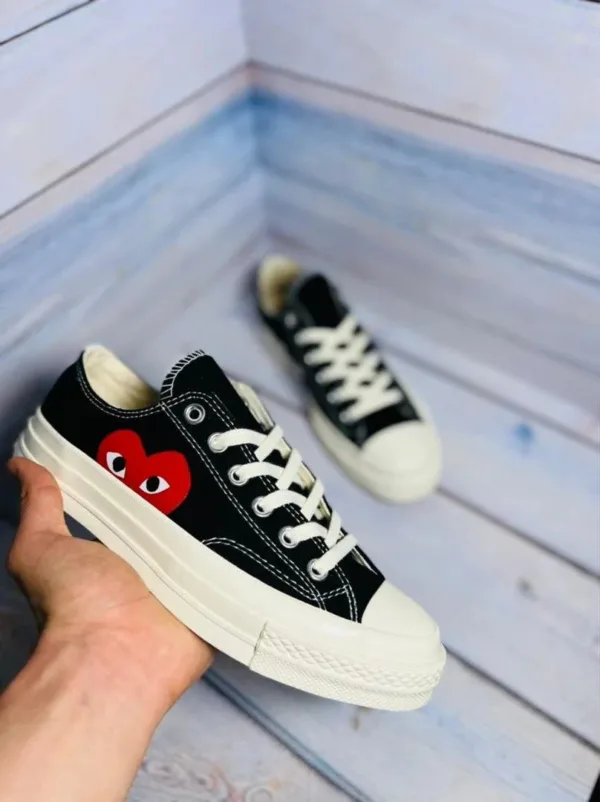 کانورس پلی مشکی ساق کوتاه Converse Play CDG Black Black low