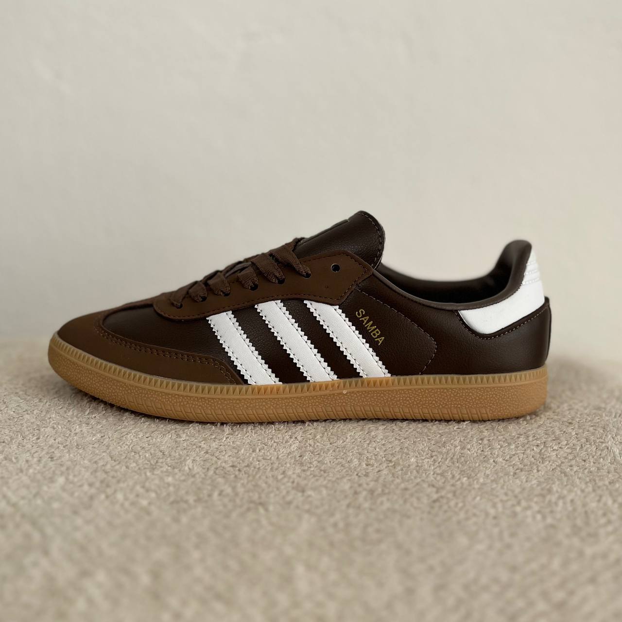 IMG_2592 سامبا قهوه ای چرم - Image 1